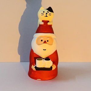 Christmas resin ornaments - Cat&Santa Claus